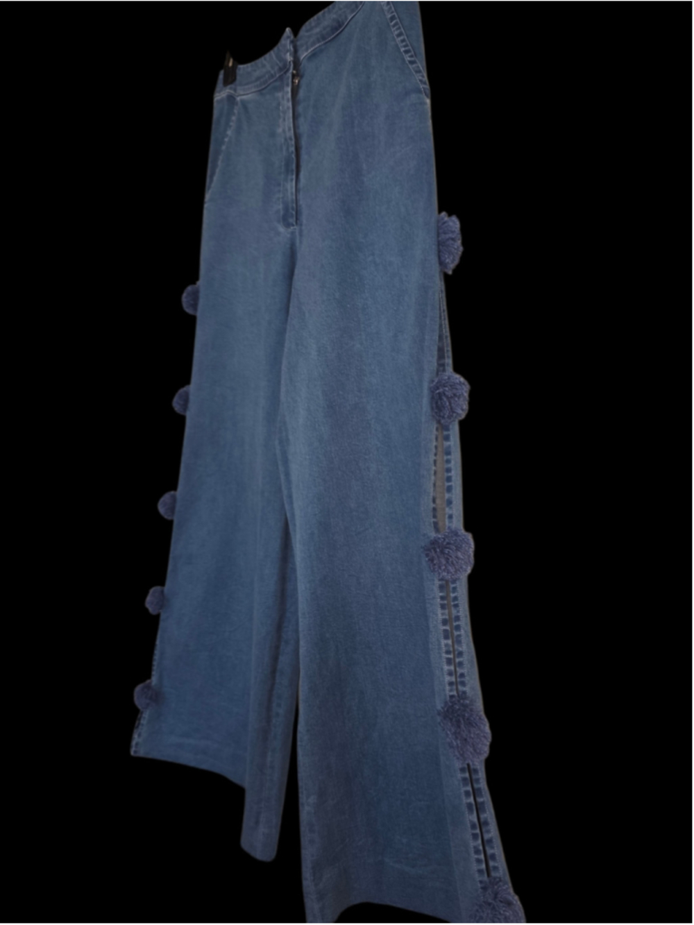 Women's Hope for Flowers by Tracy Reese Wide Leg Jeans, Size XS Blue - Picture 5 of 7